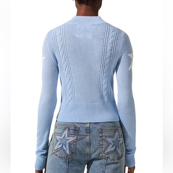 NWT perfect moment crop cable sweater star - Picture 7 of 11